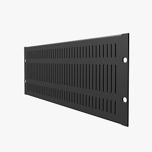 19-Inch Rack Mount Vented Panel 3U