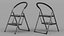 Black 2 Step Steel Folding Ladder with Anti Slip Pedals
