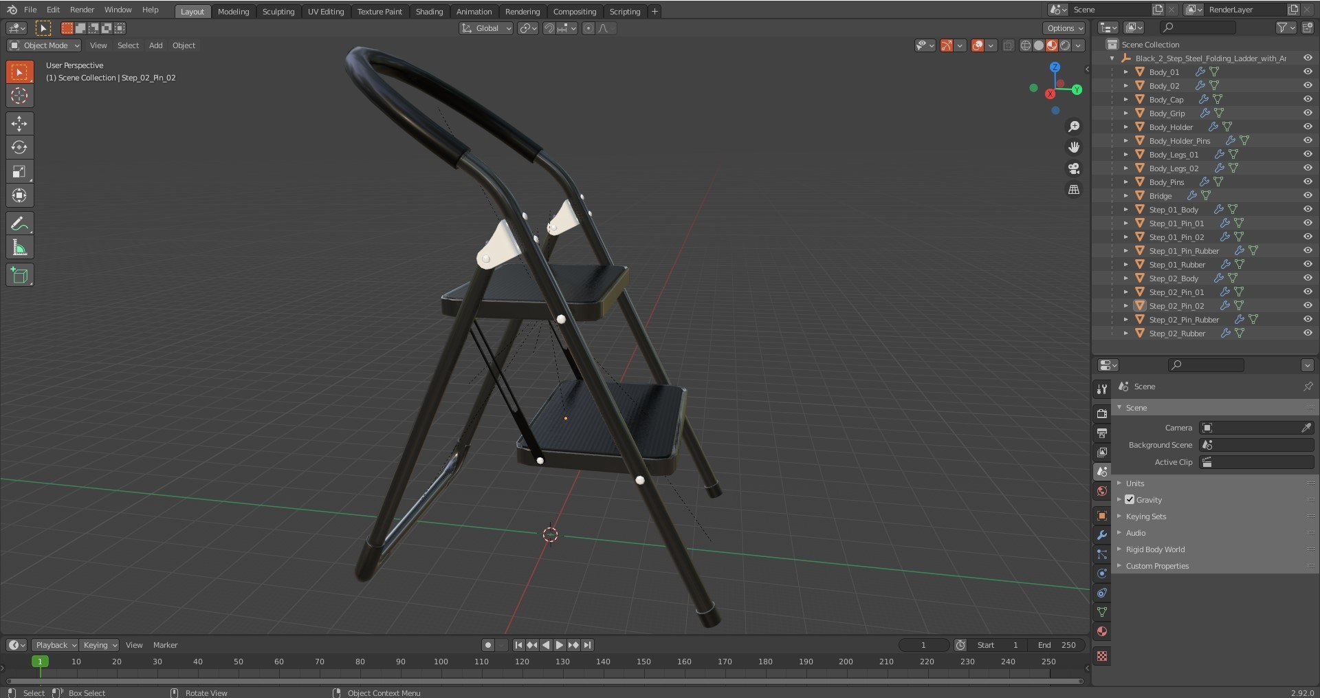 3D Black 2 Step Steel Folding Ladder with Anti Slip Pedals https://p.turbosquid.com/ts-thumb/tT/6OS4Kr/DV/black2stepsteelfoldingladderwithantislippedalsmb3dmodel019/jpg/1700691534/1920x1080/fit_q87/a6018d30532d0c7bf6a494f85f8135c46b88900f/black2stepsteelfoldingladderwithantislippedalsmb3dmodel019.jpg