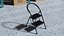 Black 2 Step Steel Folding Ladder with Anti Slip Pedals