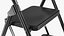 Black 2 Step Steel Folding Ladder with Anti Slip Pedals