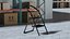 Black 2 Step Steel Folding Ladder with Anti Slip Pedals