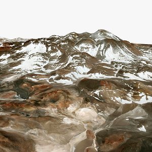 Nevado Ojos del Salado Volcano Argentina Chile 3D