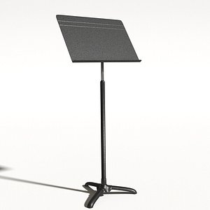 3d model music stand