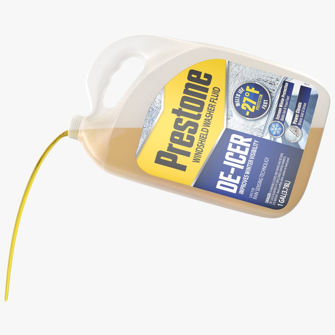 Antifreeze Prestone with Pouring Liquid 3D model preview