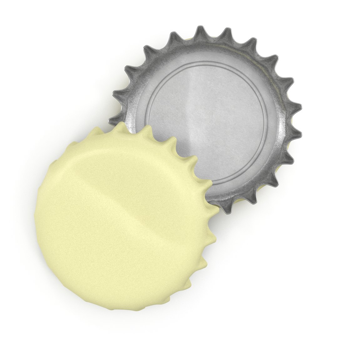 Used Bottle Cap 2 3D Model 3D model preview