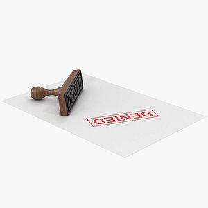 Denied Document And Stamp
