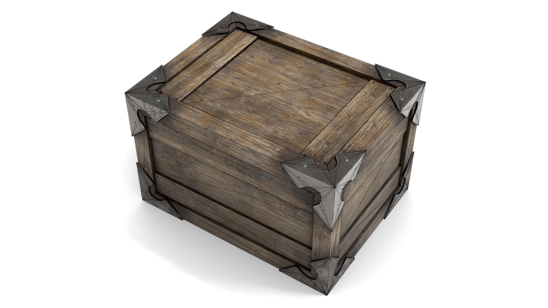 3D Ancient Wooden Box - TurboSquid 1683031