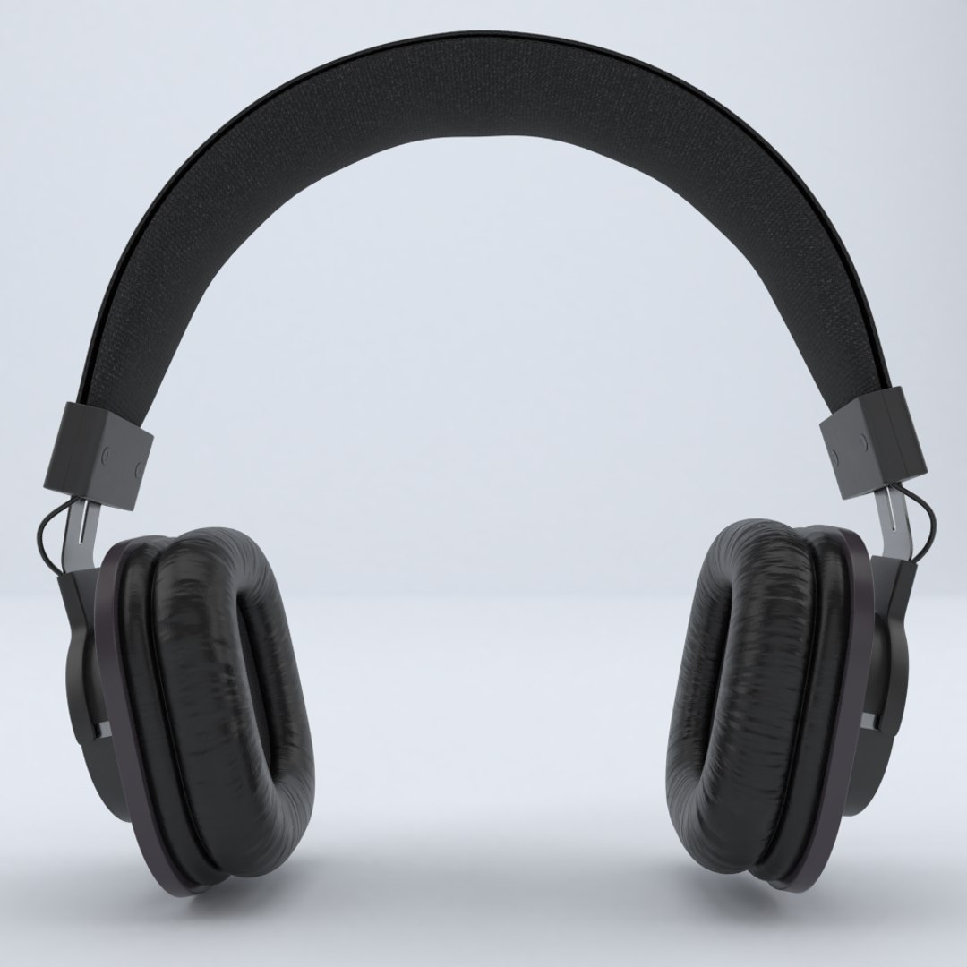 3D Roland Headphones RH 300 Black - TurboSquid 2012462