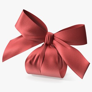 3D model Ribbon Red Bow