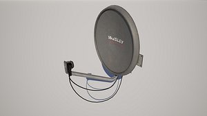 3D model Satellite Dish Antenna