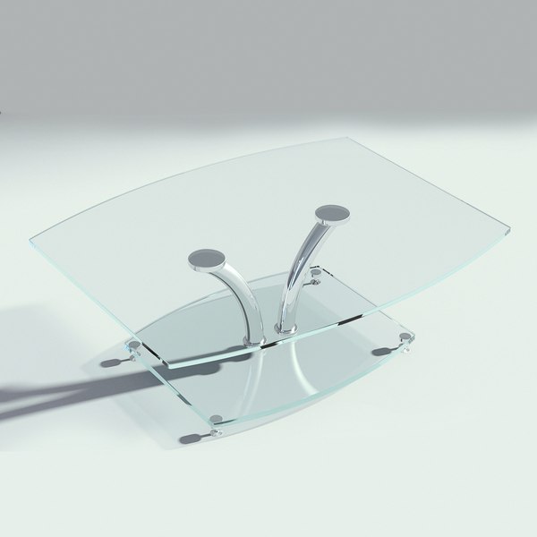 glass coffee table 3D model