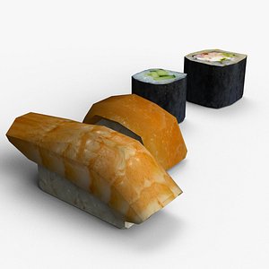 Sushi Low-Poly