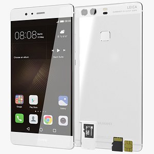 3d realistic huawei p9 ceramic