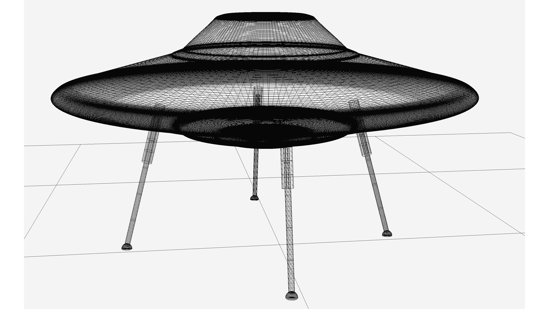 3D Realistic UFO Model - TurboSquid 2100459