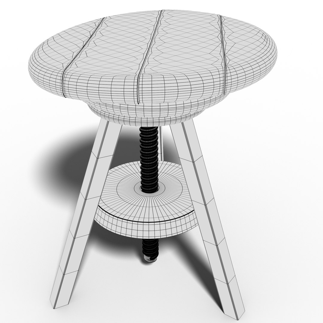 3D Stool Adjustable model - TurboSquid 2060224