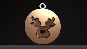 3D model christmas toy deer