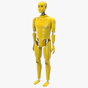 Crash Test Dummy Rigged 3D Model