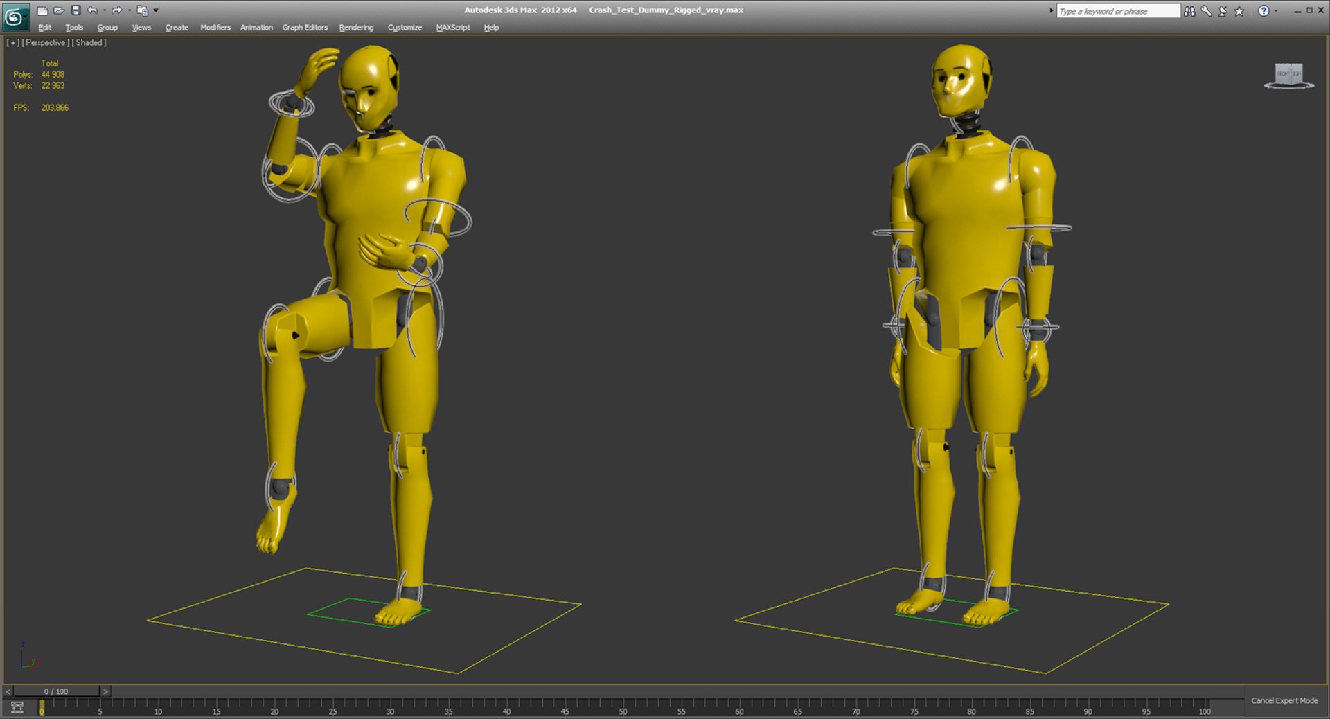 3D Model Crash Test Dummy Rigged - TurboSquid 1360051