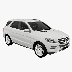Sleek White SUV Car 3D Model Blender