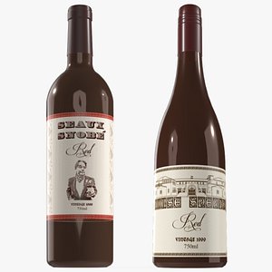 Wine Bottles 3D model