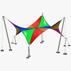 3D Architecture Tensile Structures model