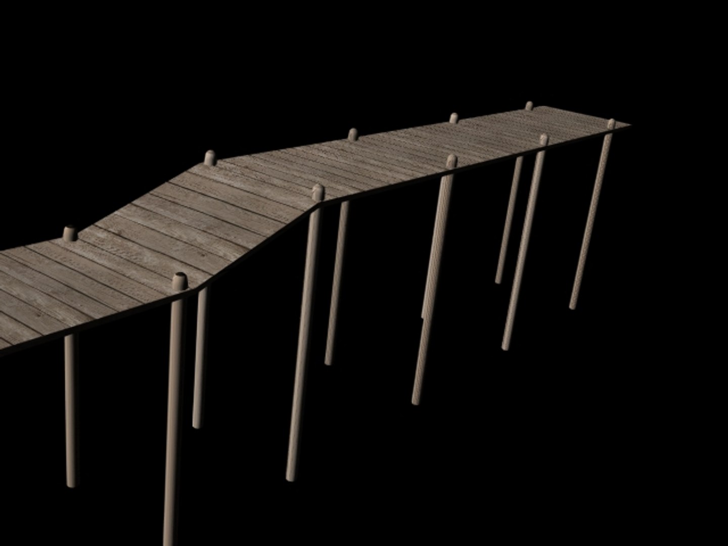 Old Wharf Set 3d Model