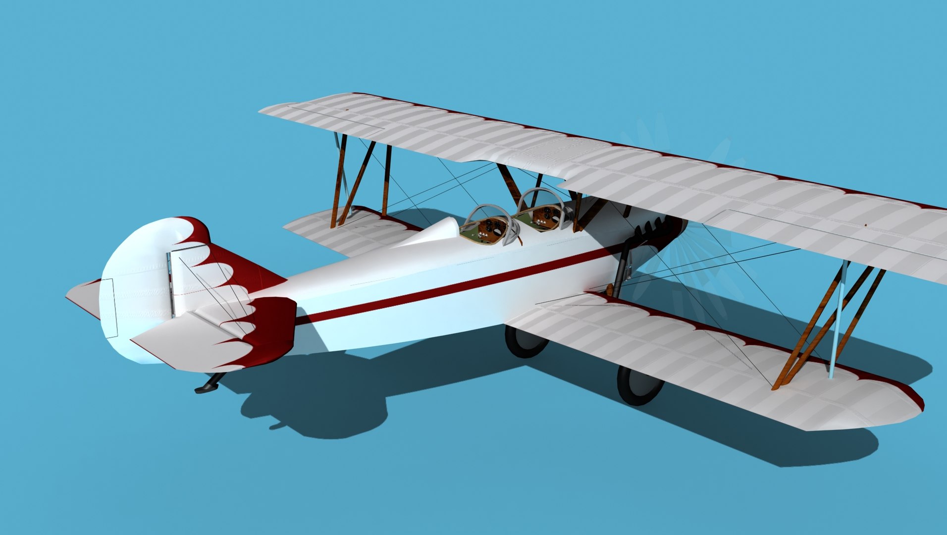 Travelair 2000 V09 3D Model - TurboSquid 1924846