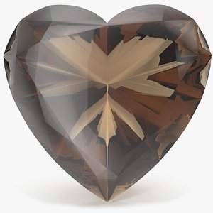 Heart Shape Smokey Topaz