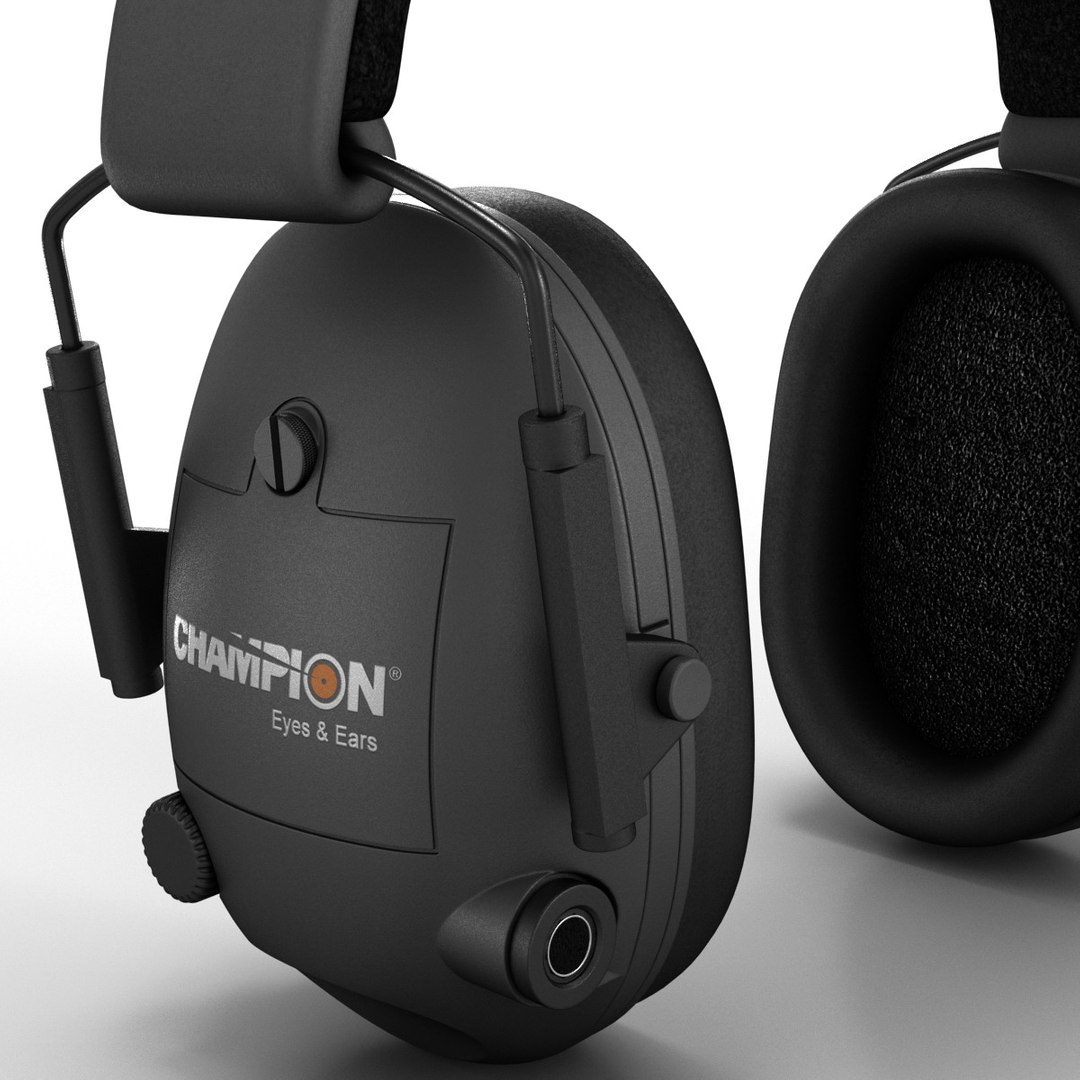 3d Electronic Ear Muffs Model