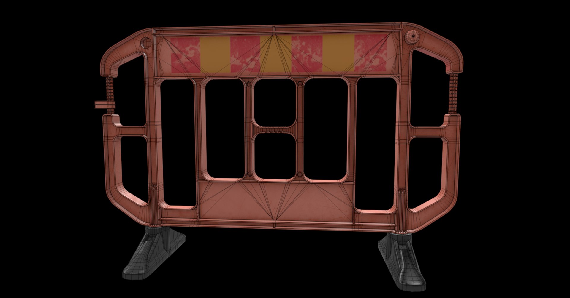 3D Model Safety Barrier - TurboSquid 2279277