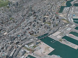 Kobe City 3D model