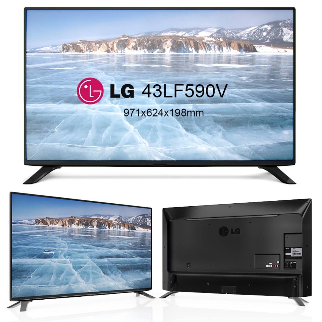 television lg 3d model