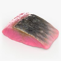 Salted Herring Cut - 3D Scanned