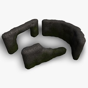 3D Cave Walls 2 - Moss 1