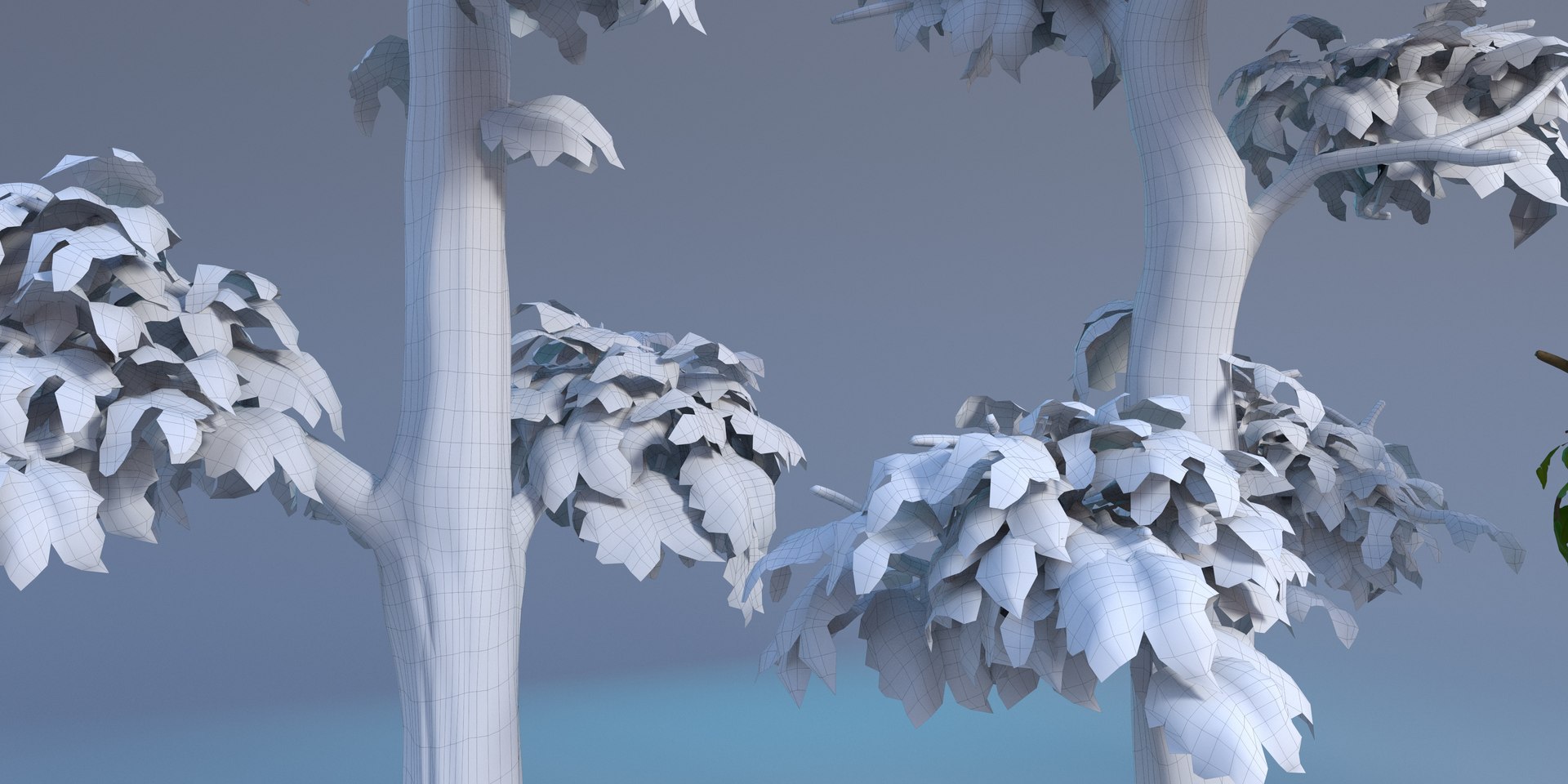 3D Model Cartoon Trees - TurboSquid 2195733