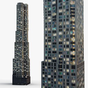 New York by Gehry At Night