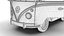 Volkswagen T1 Combi 1950 HQ Modelo 3d