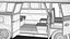 Volkswagen T1 Combi 1950 HQ Modelo 3d