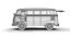 Volkswagen T1 Combi 1950 HQ Modelo 3d