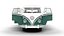 Volkswagen T1 Combi 1950 HQ Modelo 3d
