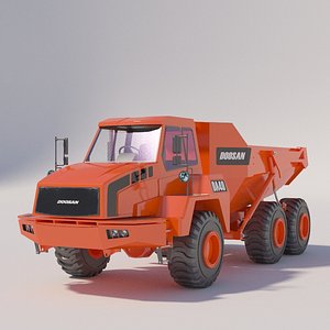 articulated dump truck 3D model