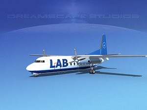 fairchild f-27 fokker 3ds