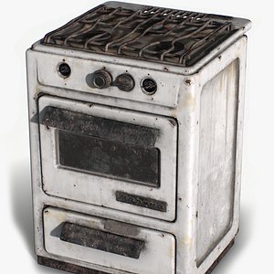 Realistic Soviet Stove - Next Gen PBR Low Poly