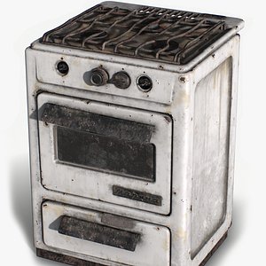 Realistic Soviet Stove - Next Gen PBR Low Poly