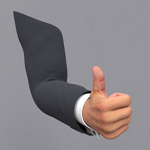 Male Arm Thumbs Up Animated Rigged for Maya