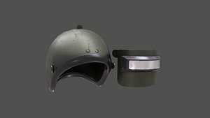 k6-3 helmet low-poly ready 3D model