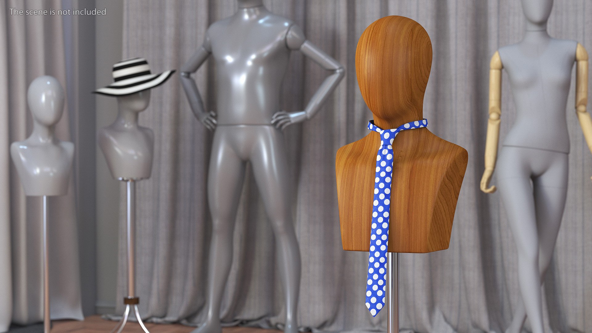 Polka Dot Necktie 3D Model - TurboSquid 2194821