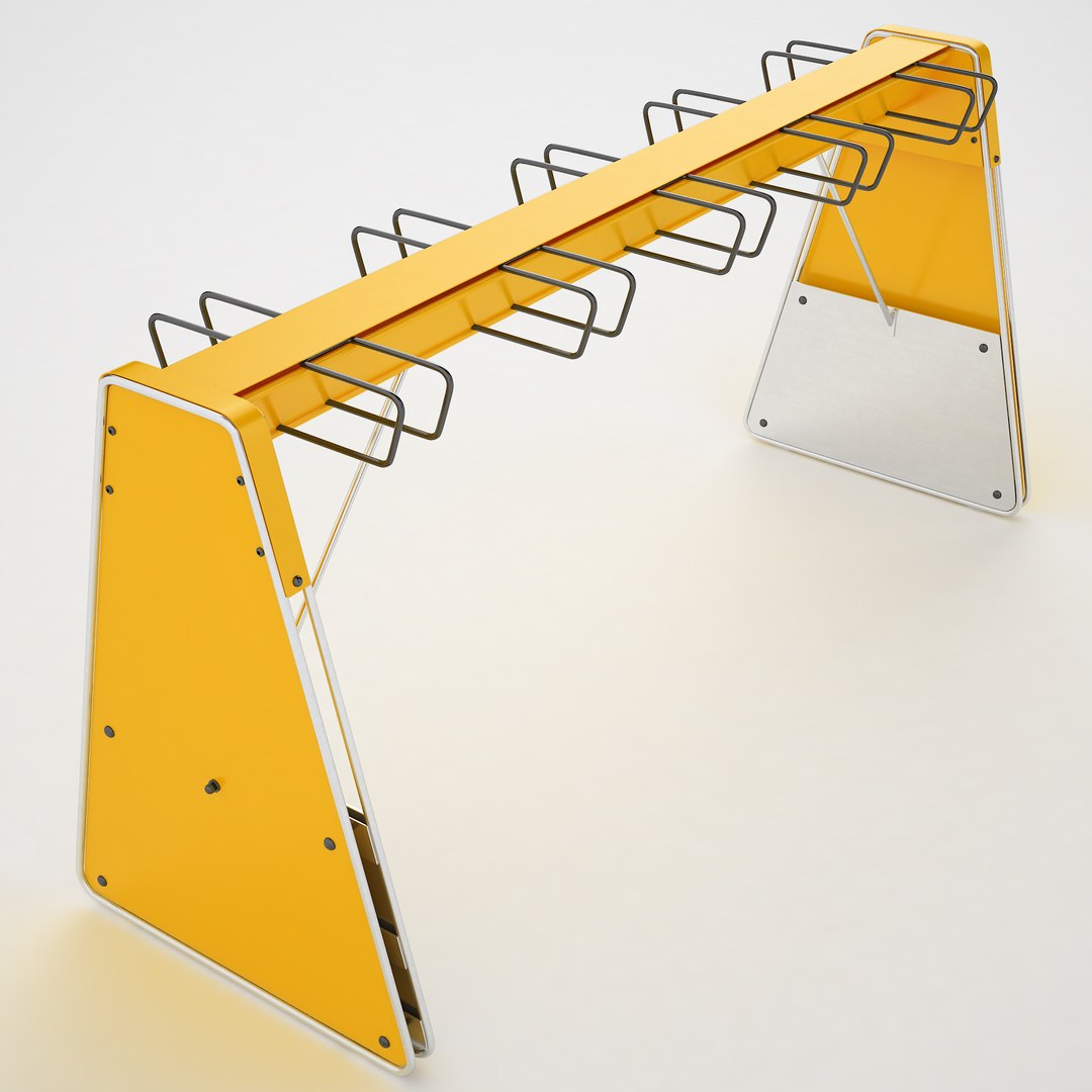 Scooter Parking Rack 04 3D - TurboSquid 2012116