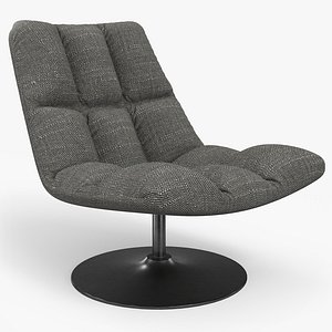 3D Bar Lounge Chair Fabric Dark